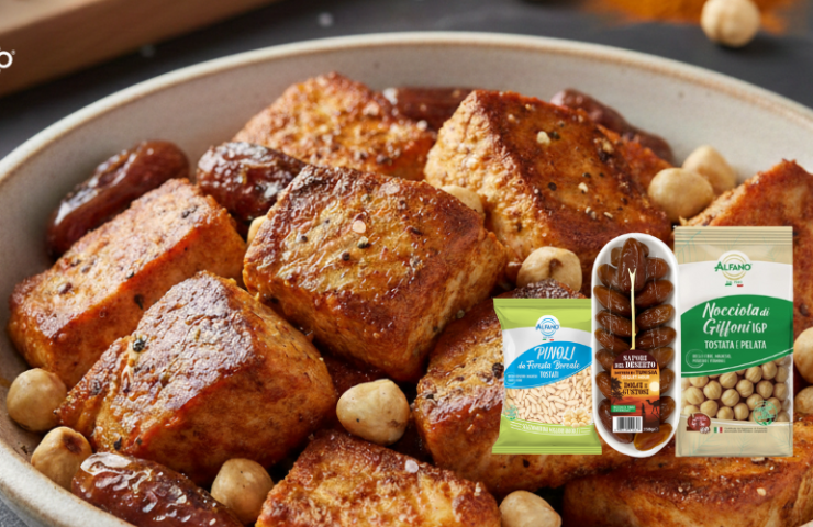 insalata pesce spada nocciole