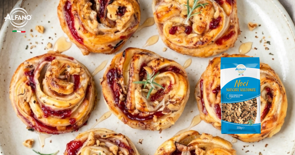 rose di sfoglia con noci